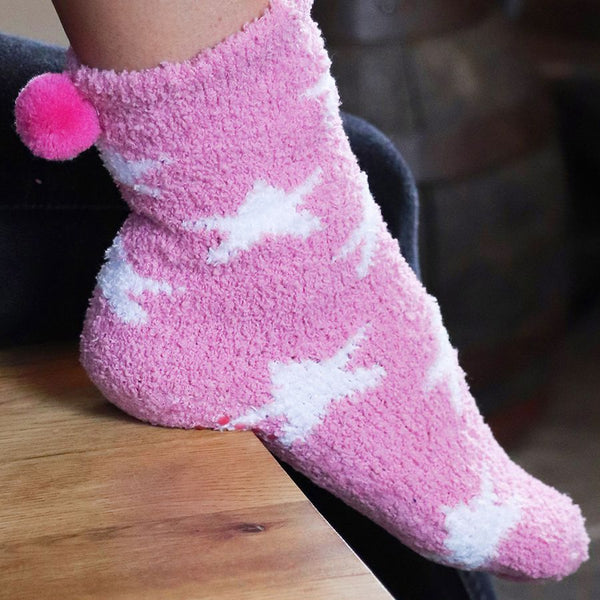 POM Peace Of Mind Cosy Socks Set - Pink & Green