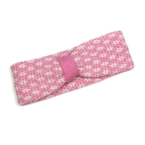 Peace Of Mind Pink Scandi Flower Cosy Knit Headband