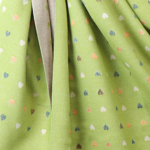 Peace of Mind Lime Mini Hearts Reversible Scarf