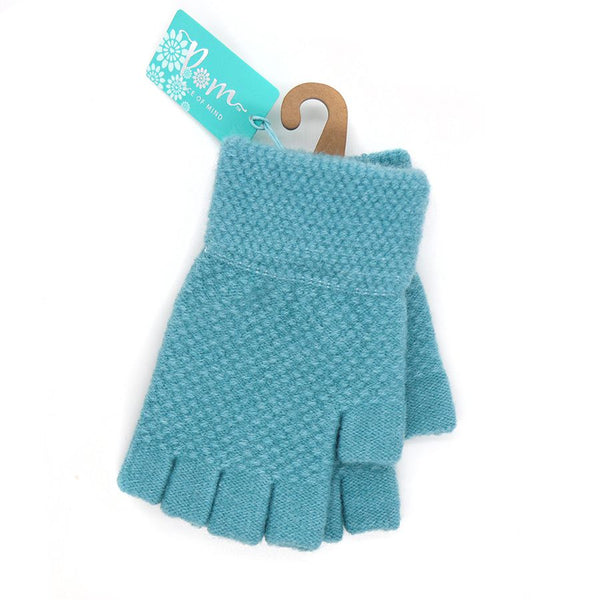 POM Peace Of Mind Fingerless Gloves - Aqua