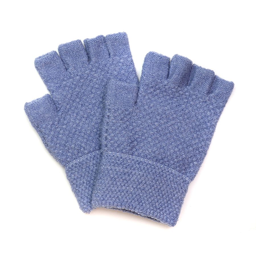 POM Peace Of Mind Fingerless Gloves - Pale Blue