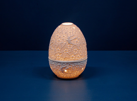 Light-Glow Swallow Oval Tealight Candle Holder