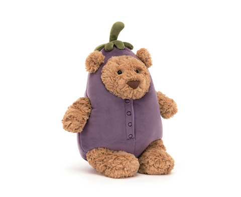 Jellycat Bartholomew Bear Aubergine