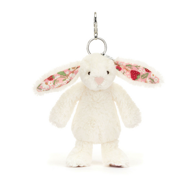 Jellycat Blossom Cream Bunny 'Berry' Bag Charm