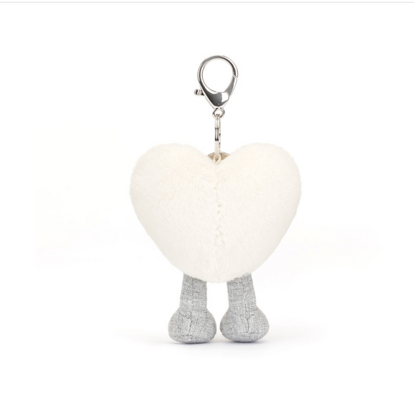 Jellycat Amuseable Cream Heart Bag Charm