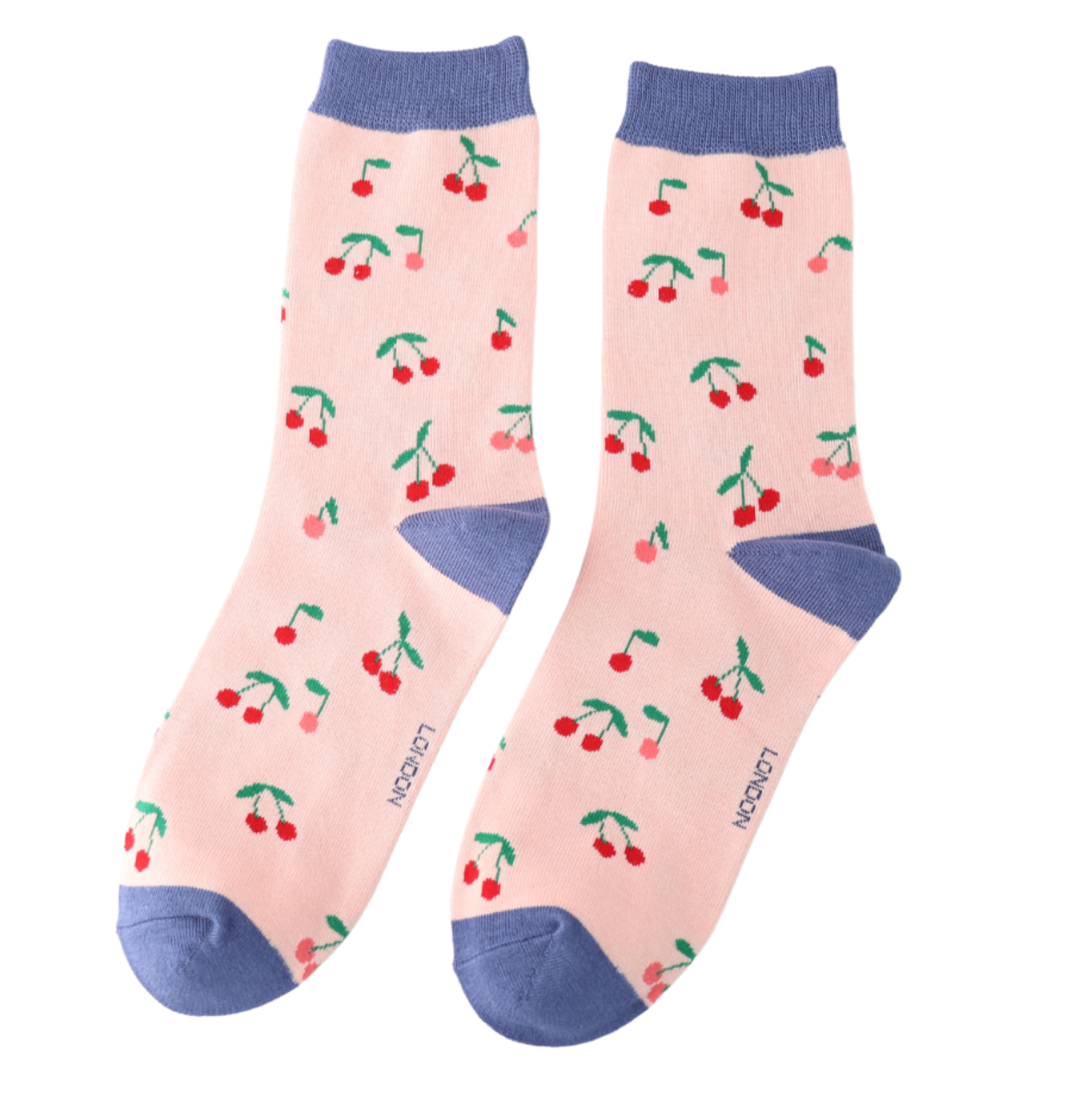 Miss Sparrow Socks Mini Cherries Light Pink