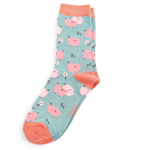 Miss Sparrow Socks Pretty Pigs Duck Egg