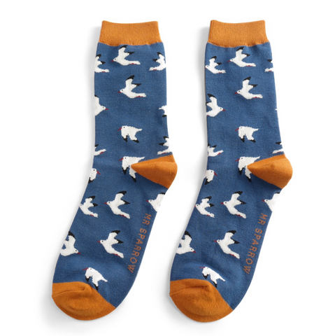 Mr Heron Socks Seagulls Navy