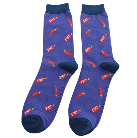 Mr Heron Socks Something Spicy Royal