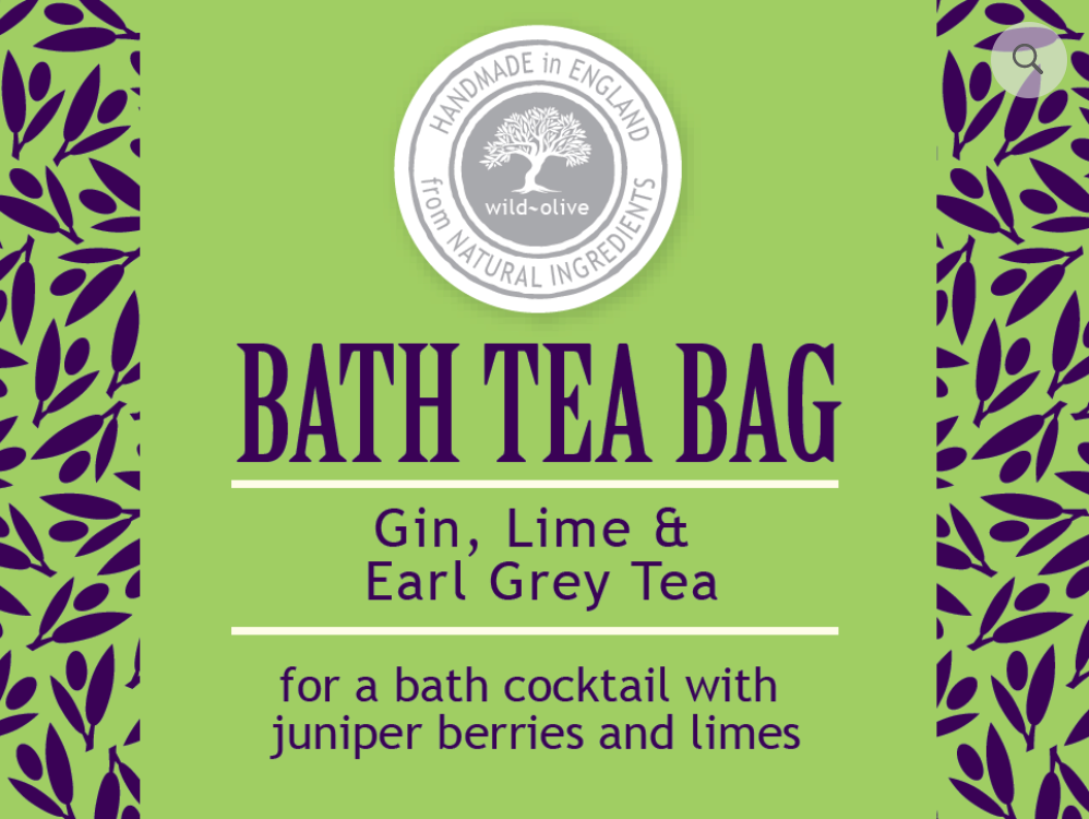 Bath Tea Bag - Gin, Lime & Earl Grey Tea