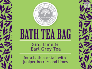 Bath Tea Bag - Gin, Lime & Earl Grey Tea