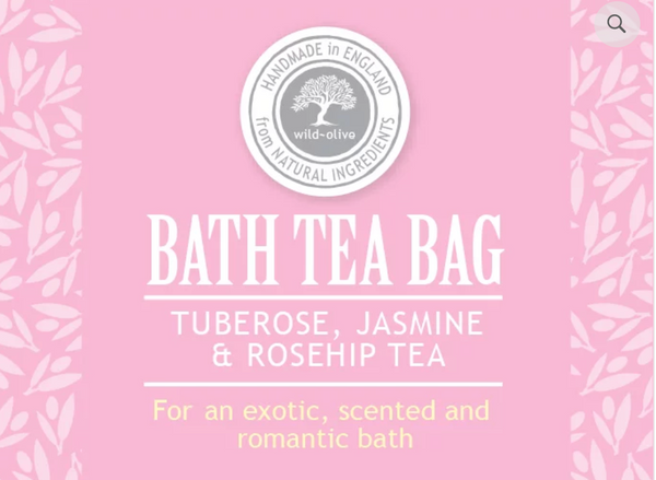 Bath Tea Bag - Tuberose, Jasmine & Rosehip Tea