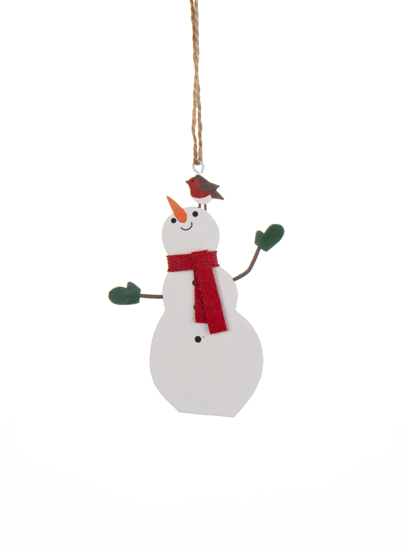 Shoeless Joe Christmas Happy Snowman Hanger